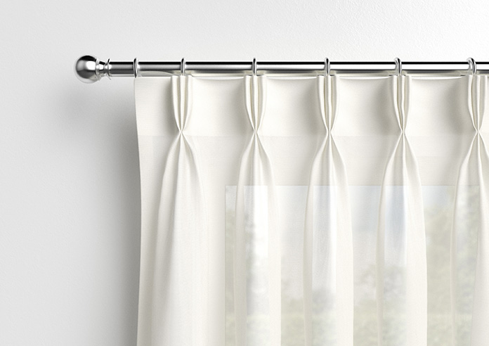 Pavia Voile, White Primrose - Made to Measure Curtains - Image 12